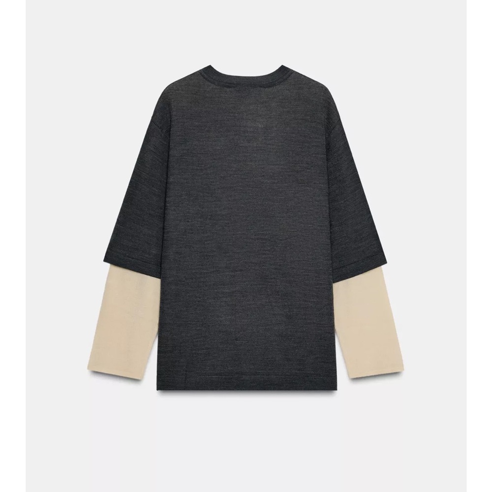 Zara Double Layer Knit Jumper - Picture 7 of 9